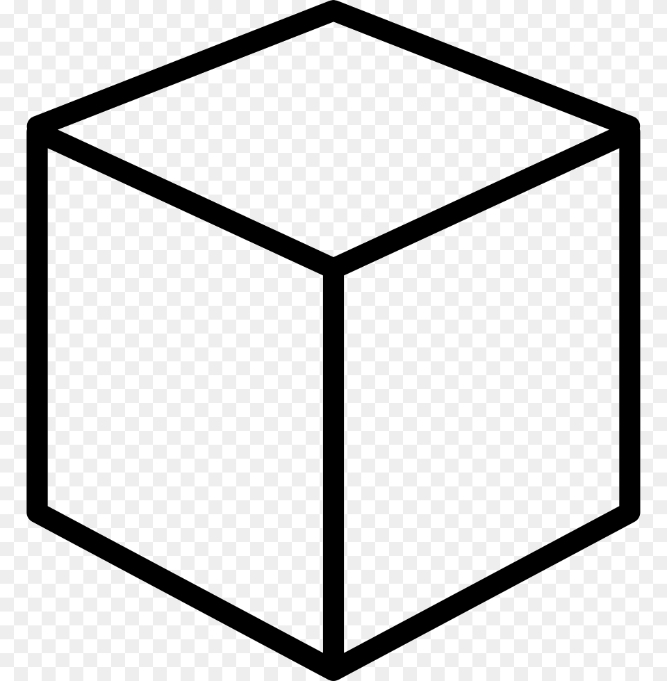 Cube Outline, Box, Blackboard Free Png