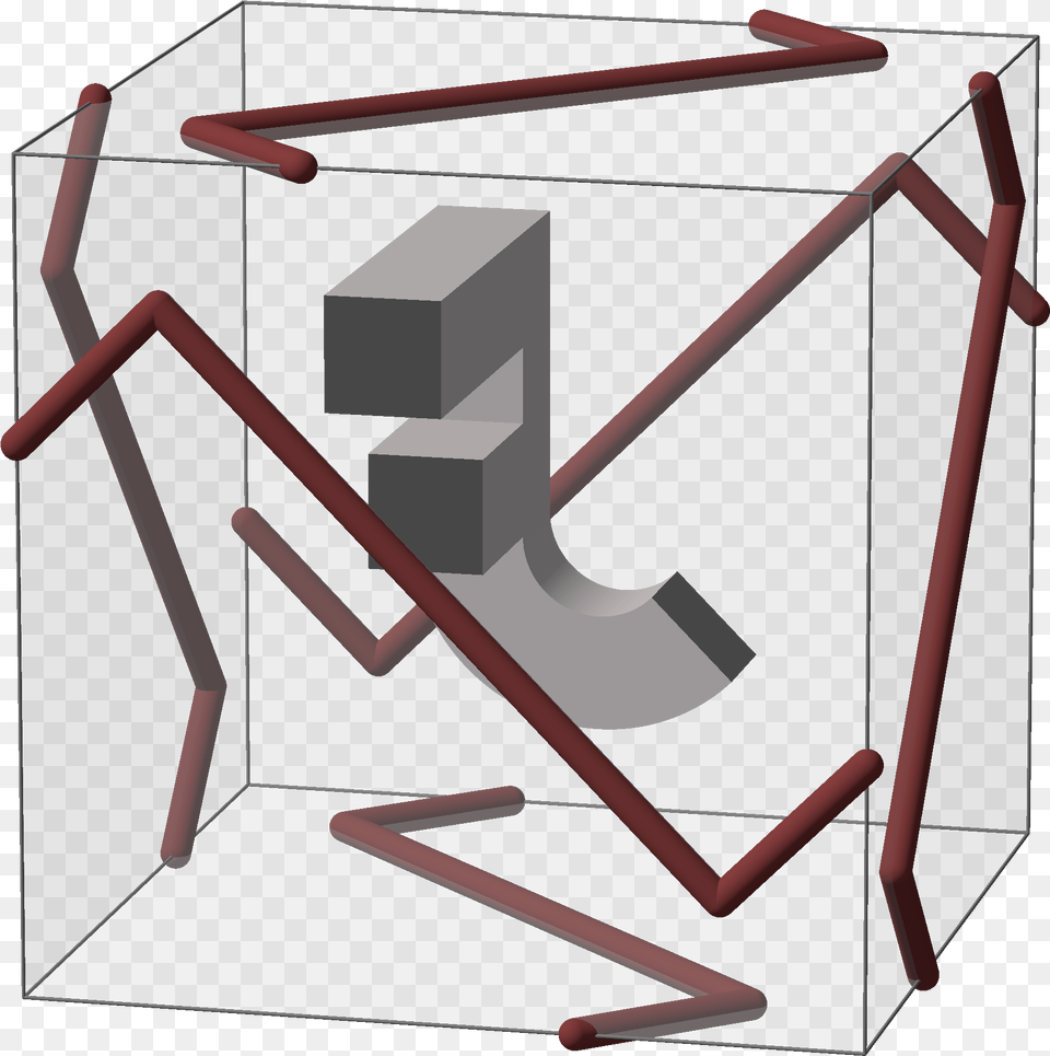 Cube Permutation 3 Design, Bow, Weapon, Handrail Free Png Download