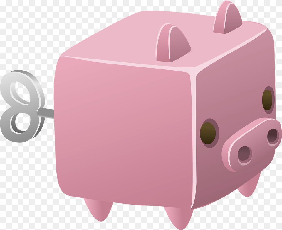 Cube Piggy Clipart, Piggy Bank Free Png Download