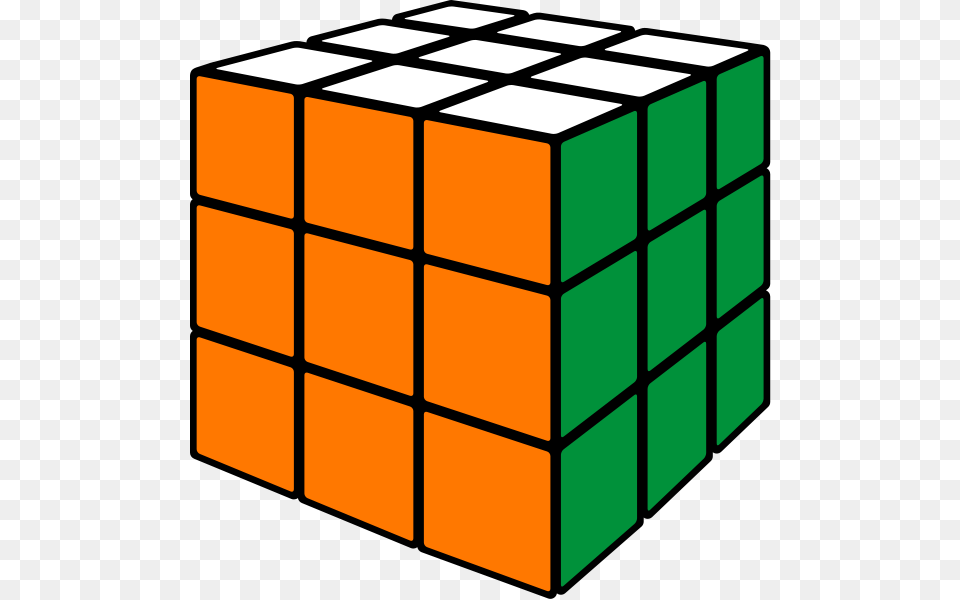Cube Rubik39s Cube Orange Green And White, Toy, Rubix Cube Png Image