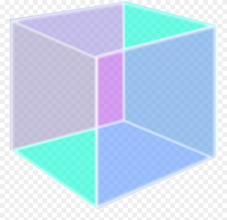 Cube Square Aesthetic Tumblr Iridescent Illustration, Toy, Mailbox Png