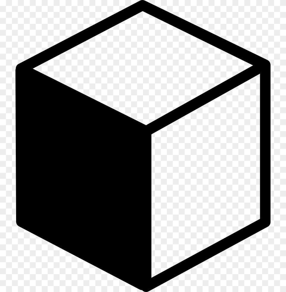 Cube Variant With Shadow Cube Icon, Box, Cardboard, Carton, Blackboard Free Transparent Png