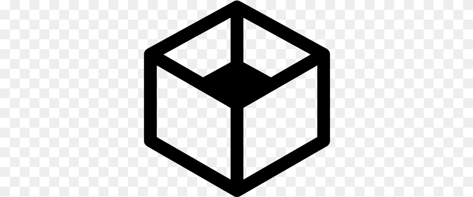 Cube Without Cover Square Vector Simple Box Icon, Gray Png Image