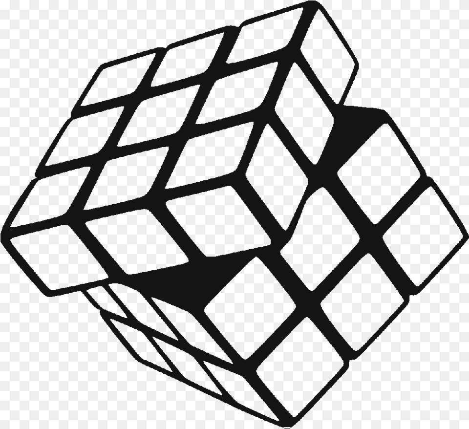 Cubes Vector Black Cube Rubik39s Cube Black And White, Toy, Rubix Cube, Ammunition, Grenade Free Png Download