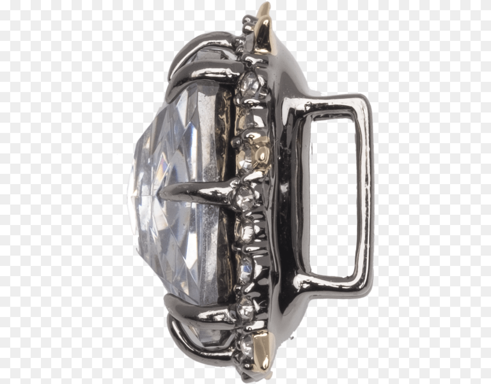 Cubic Zirconia Stone Slide Engagement Ring, Accessories, Buckle, Diamond, Gemstone Png Image