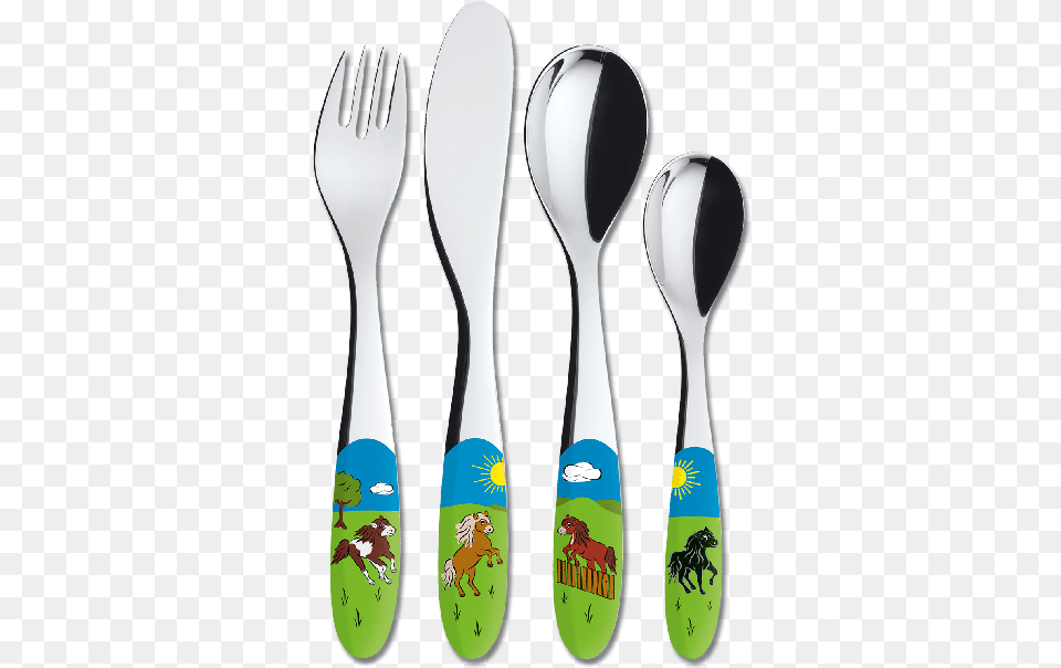 Cubiertos Para Detsky Pribor, Cutlery, Fork, Spoon Free Png Download