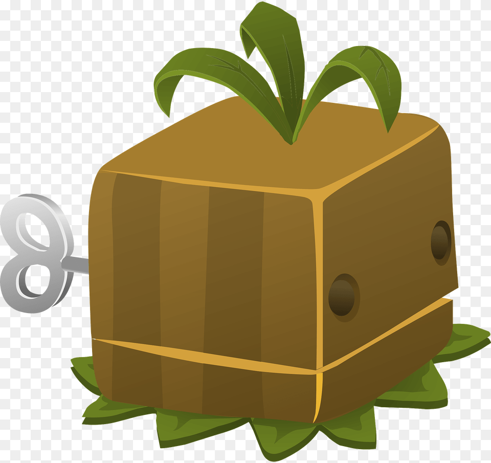 Cubimal Groddle Street Spirit Clipart, Box, Jar, Plant, Planter Png Image