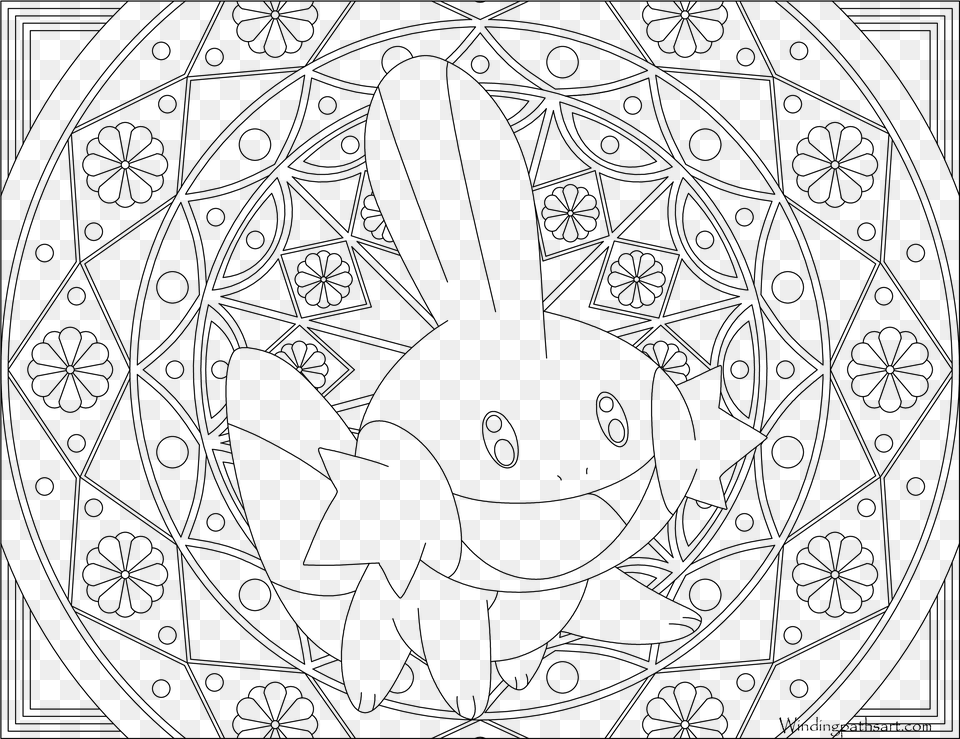 Cubone Adult Coloring Pages, Gray Png Image