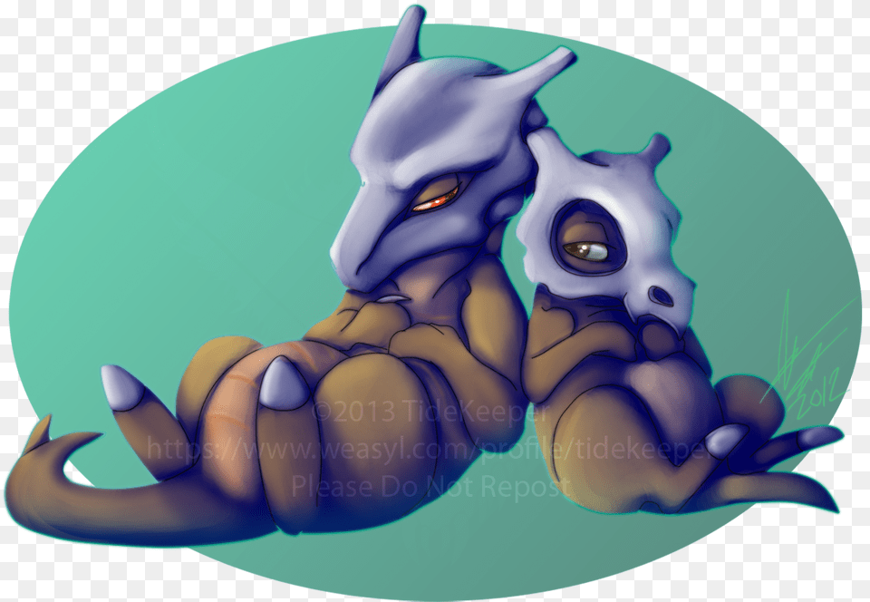 Cubone And Marowak Cubone And Marowat Fanart, Electronics, Hardware, Art Free Png Download