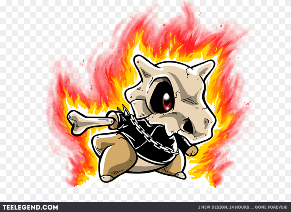 Cubone Illustration, Fire, Flame, Person Free Transparent Png