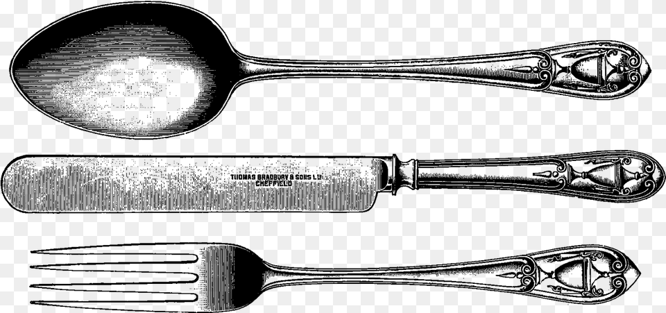 Cuchillo Y Tenedor Vector, Gray Png Image