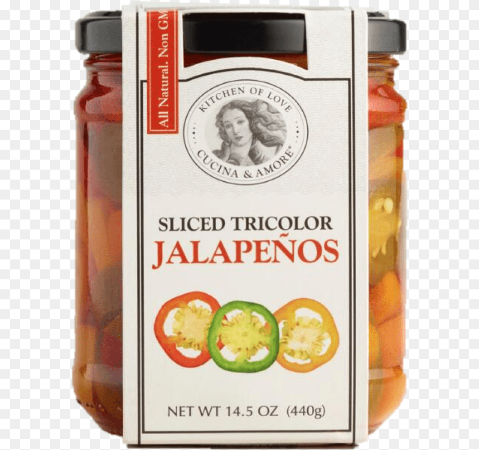 Cucina Amp Amore Sliced Tricolor Jalapenos, Adult, Female, Food, Person Png