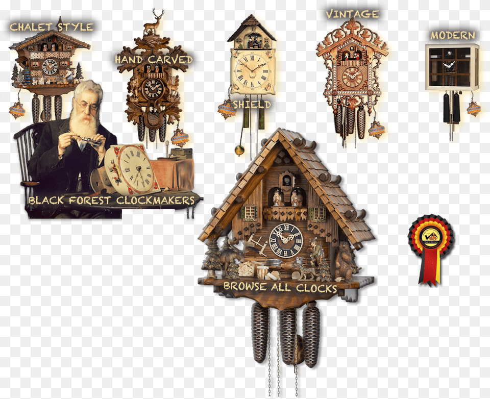 Cuckoo Clock, Adult, Male, Man, Person Png