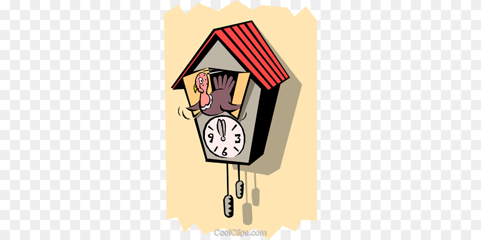 Cuckoo Clock With Turkey Royalty Vector Clip Art Illustration, Baby, Person Free Png