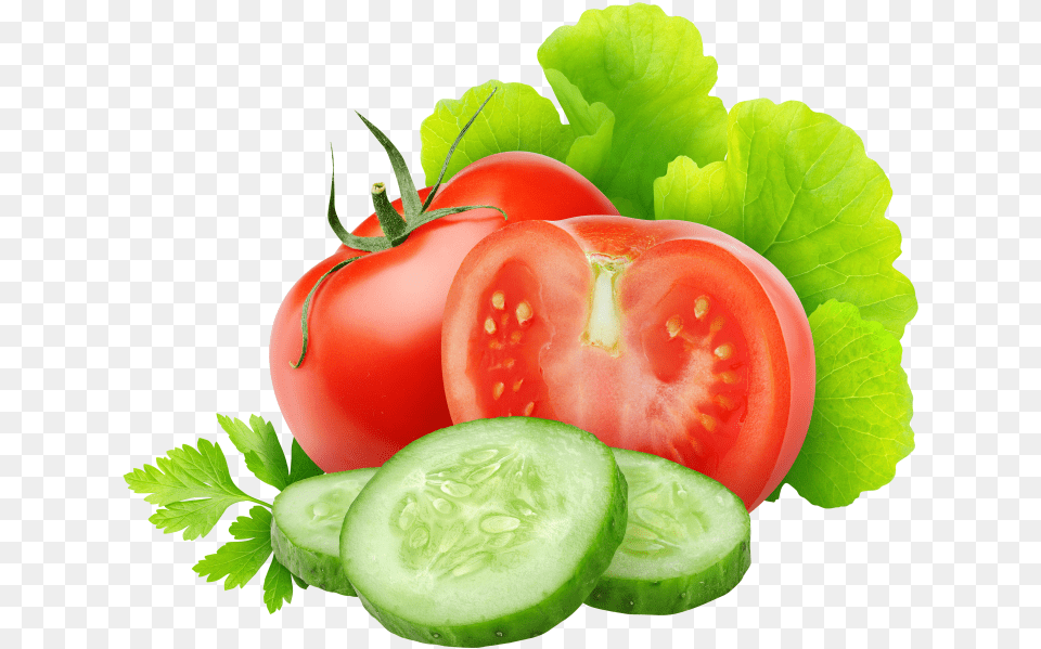 Cucumber And Tomato Slices, Plant, Food, Produce, Vegetable Png