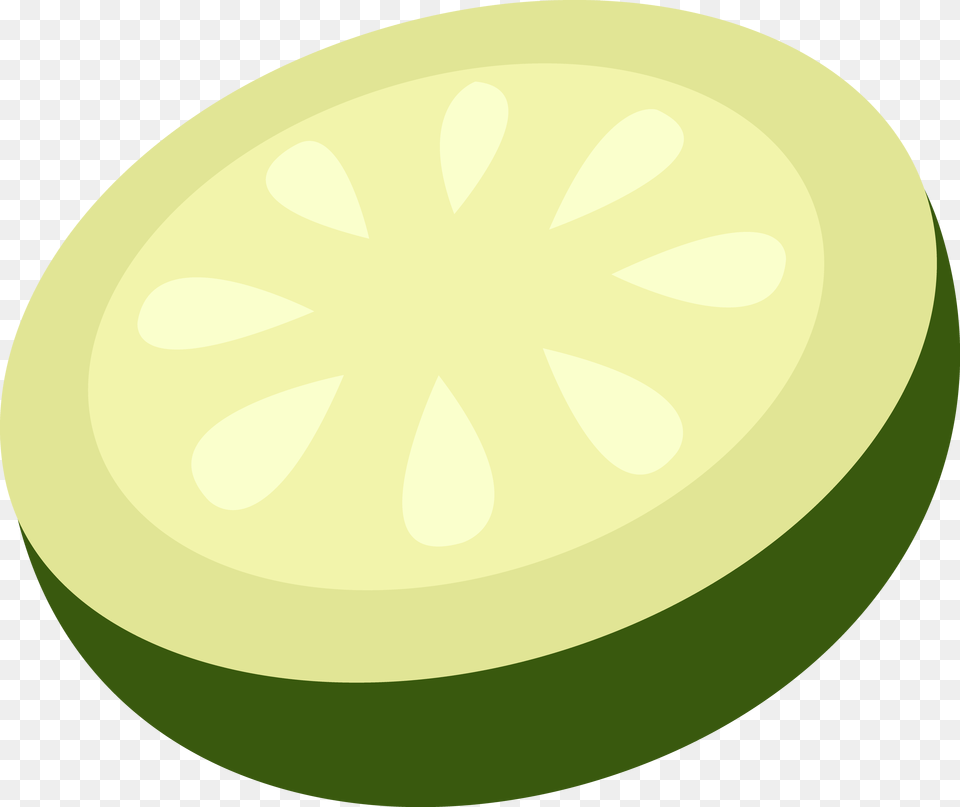 Cucumber Slice Vector, Food, Fruit, Plant, Produce Png Image