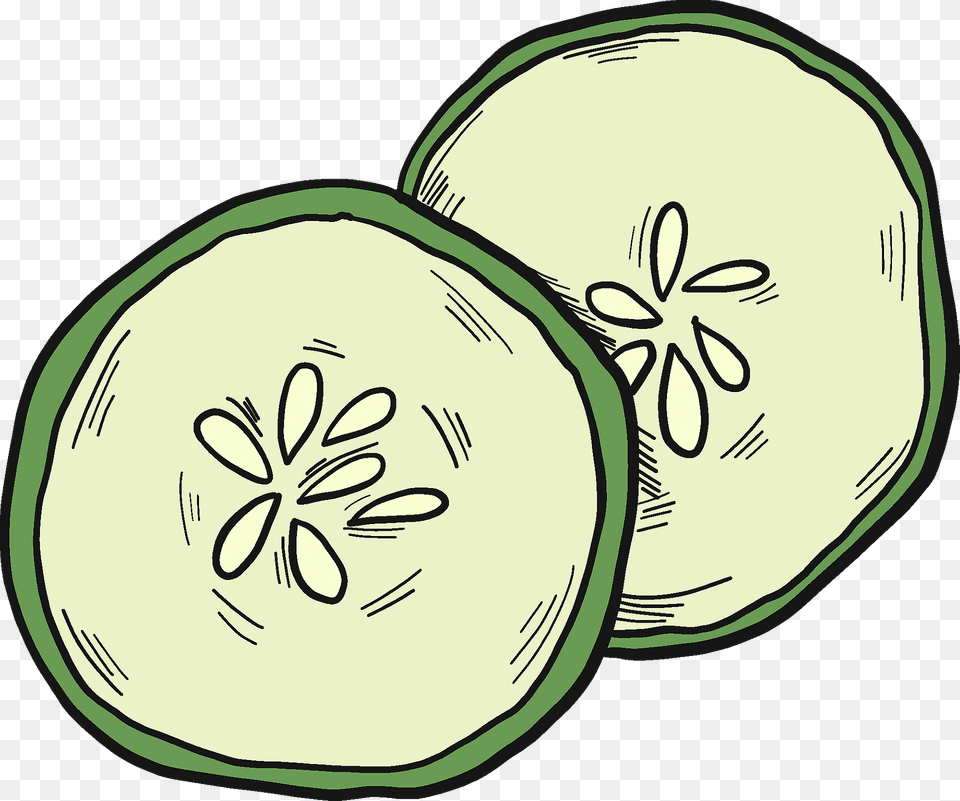 Cucumber Slices Clipart, Food, Plant, Produce, Vegetable Free Png