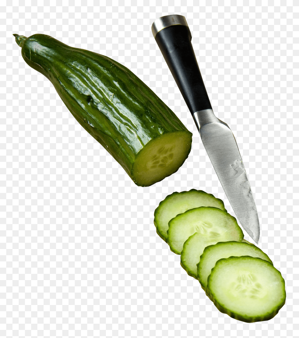 Cucumber Slices Image, Food, Plant, Produce, Vegetable Free Png Download