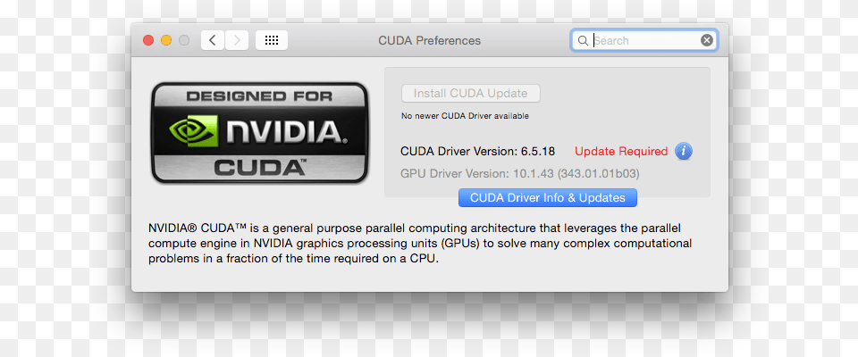 Cuda High Sierra Update Required, File, Text, Webpage Png Image