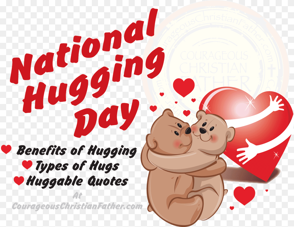 Cuddle Clipart Dad Hug National Hugging Day 2019, Envelope, Mail, Greeting Card, Advertisement Free Png Download