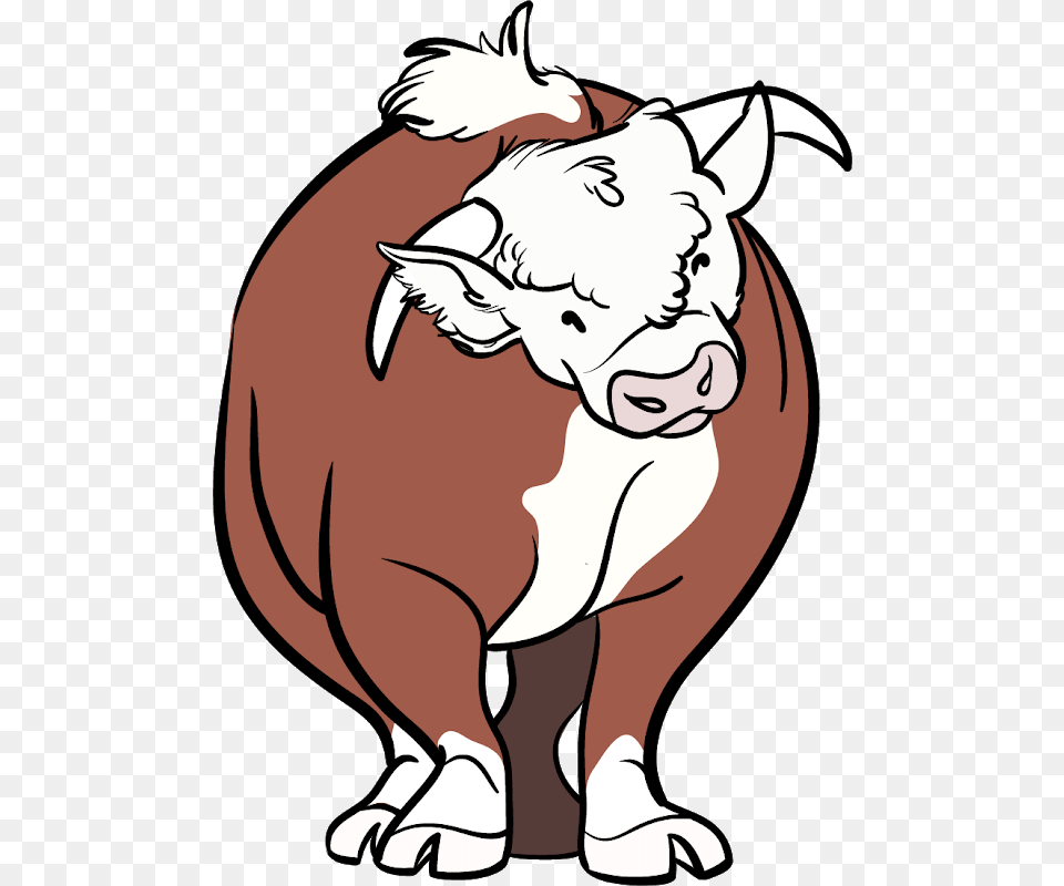 Cuddles The Bull From A Martin And Lewis Film, Baby, Person, Animal, Mammal Free Png