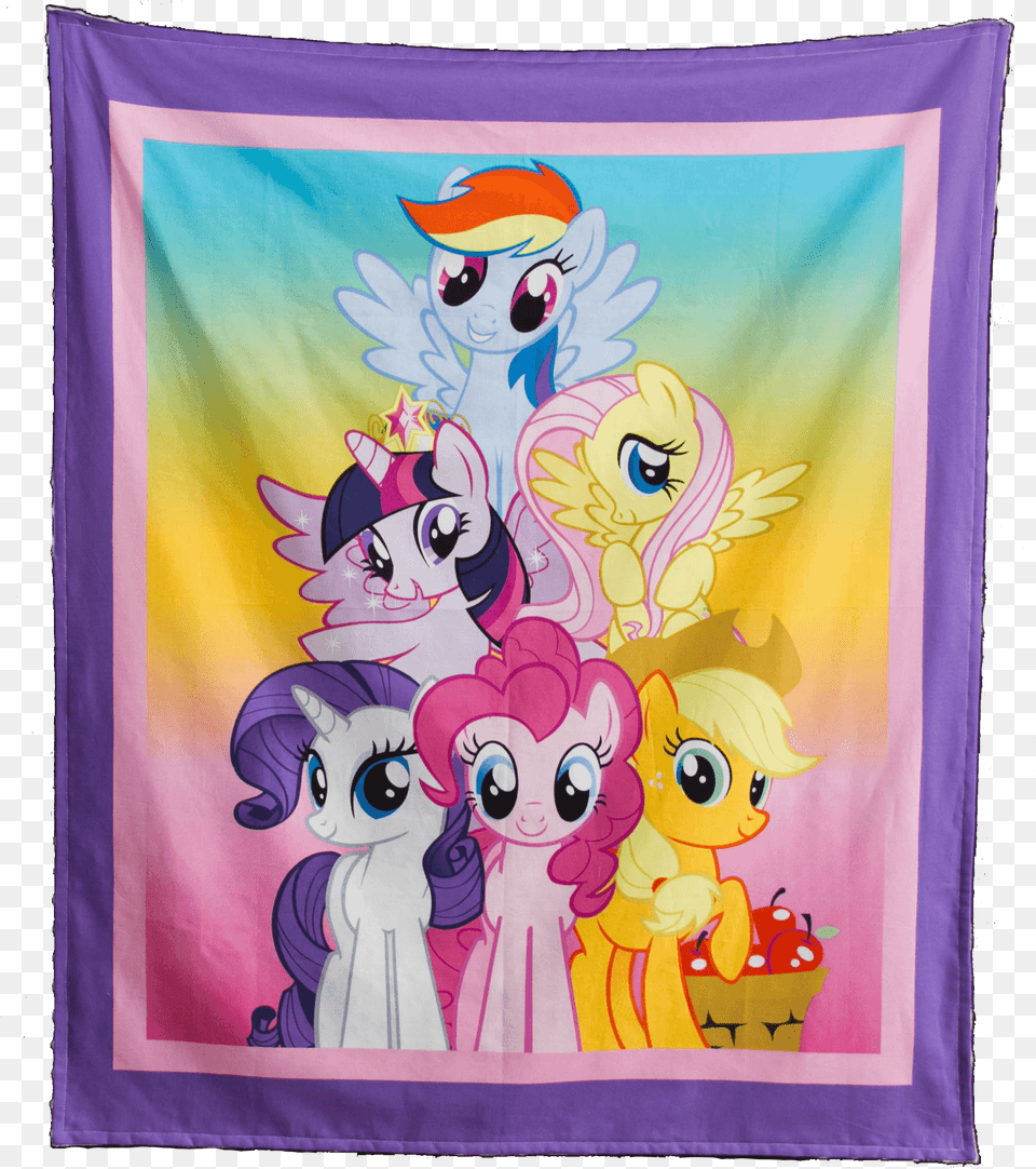 Cuddly Blanket My Little Pony My Little Pony Friends, Baby, Person, Quilt Free Png Download