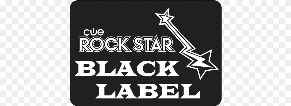 Cue Rock Star Black Label Cue 2015, Symbol, Scoreboard, Text Free Png