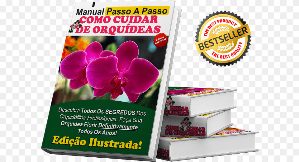 Cuidar De Orquideas Moth Orchid, Advertisement, Book, Poster, Publication Free Png