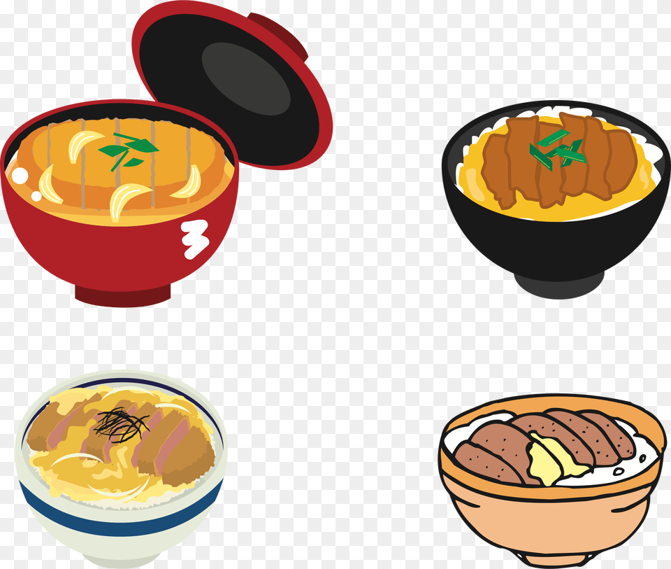Cuisinefoodbowl Katsudon Clipart, Food, Meal, Dish, Bowl Free Png