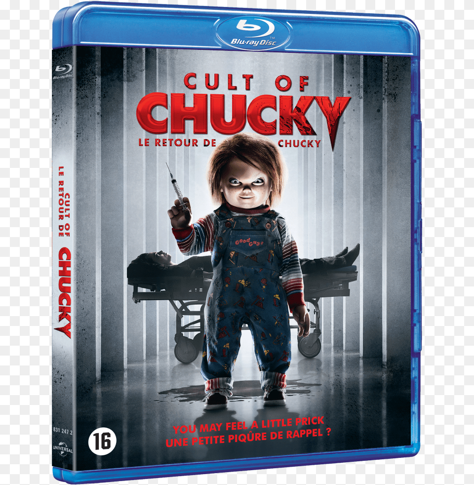 Cult Of Chucky Blu Ray, Advertisement, Poster, Child, Person Png