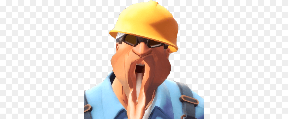 Cultist Follower Of The Idea Tf2 Vagineer, Clothing, Hardhat, Helmet, Head Png Image