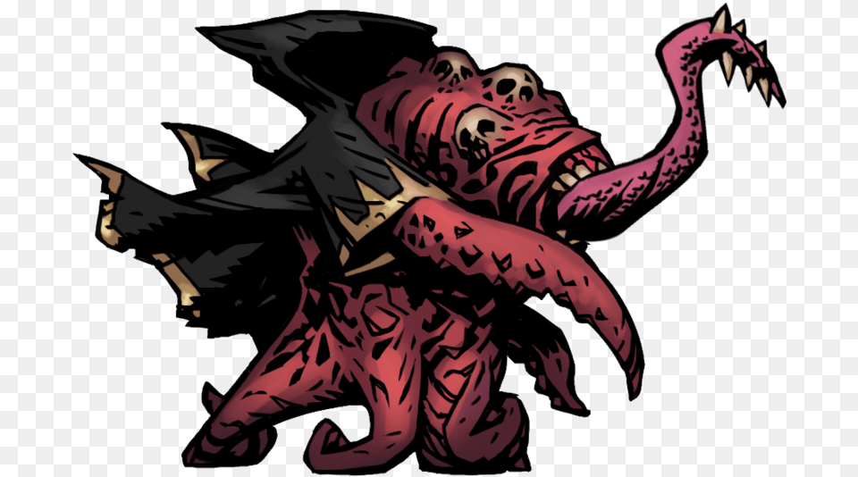 Cultist Priest Lash Darkest Dungeon Monsters, Adult, Dragon, Female, Person Free Png