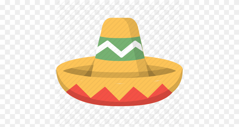 Culture Fiesta Hat Hispanic Mexican Mex Sombrero Icon, Clothing Png