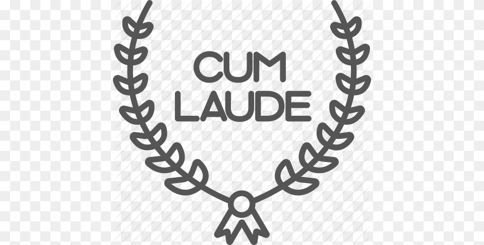 Cum Diploma Graduate Laude Laurel Study Wreath Icon, Accessories, Jewelry, Necklace, Text Free Png