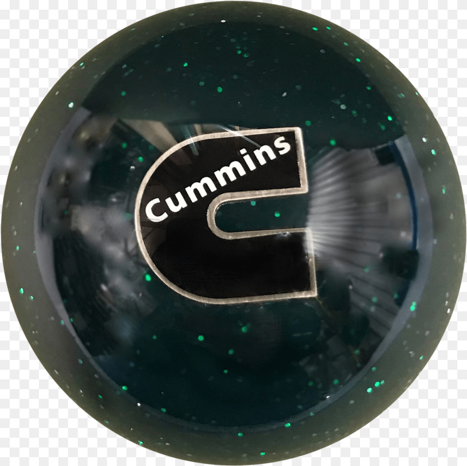 Cummins C Logo Green Glitter Shift Knob Circle, Ball, Bowling, Bowling Ball, Leisure Activities Free Png Download