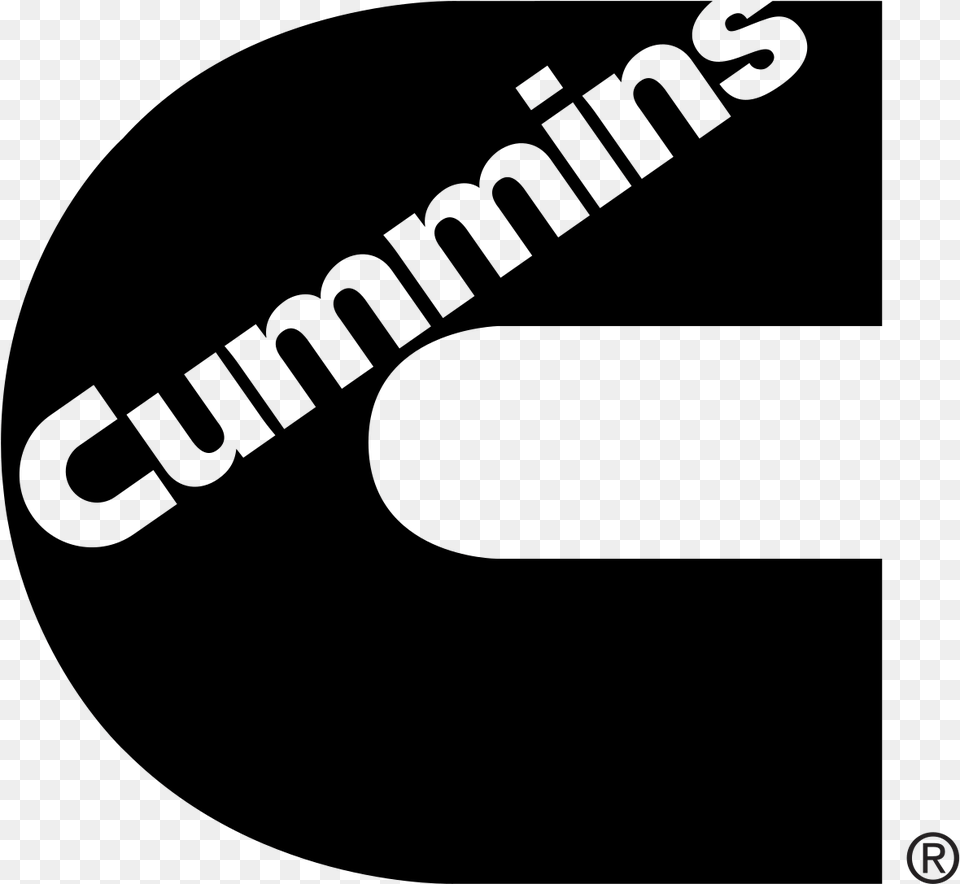 Cummins Logo, Gray, Lighting Free Transparent Png