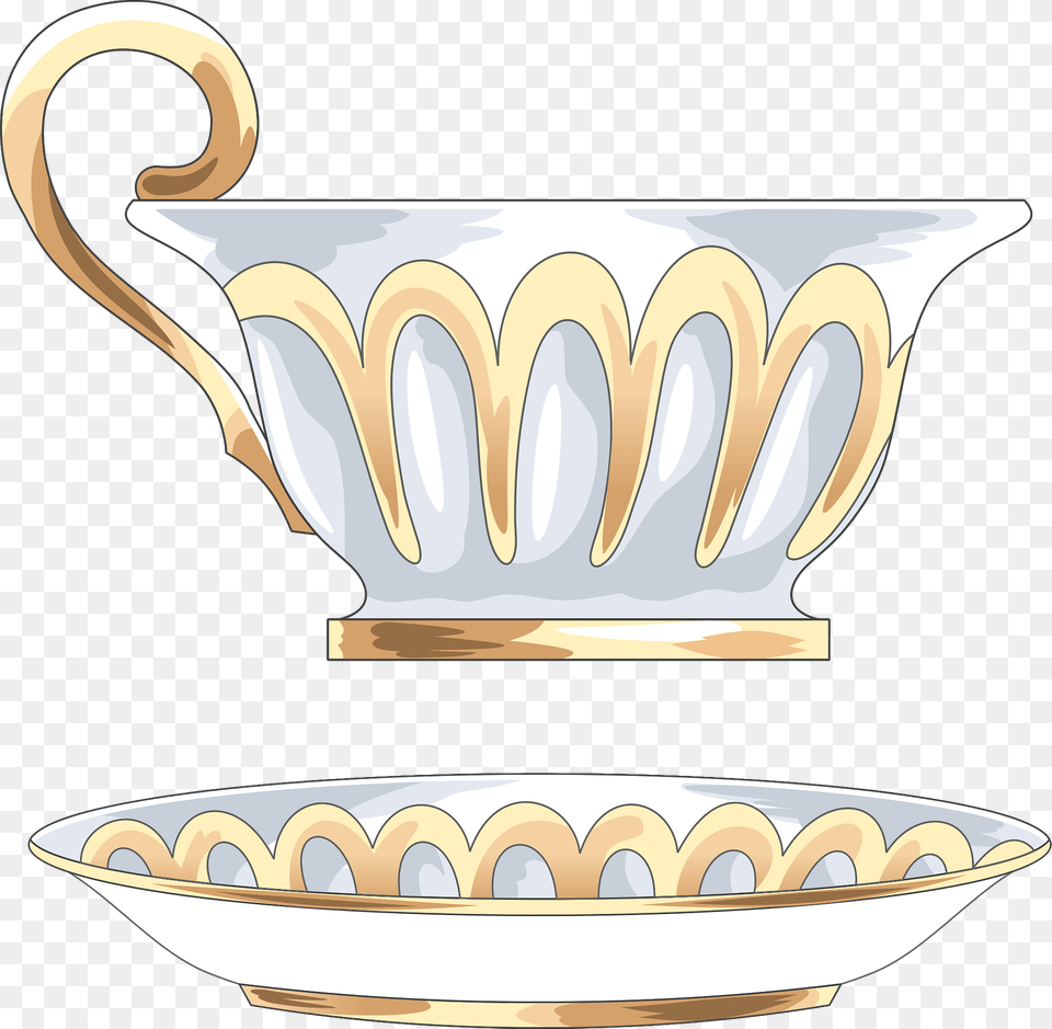 Cup And Saucer Clipart, Art, Porcelain, Pottery, Bowl Free Transparent Png