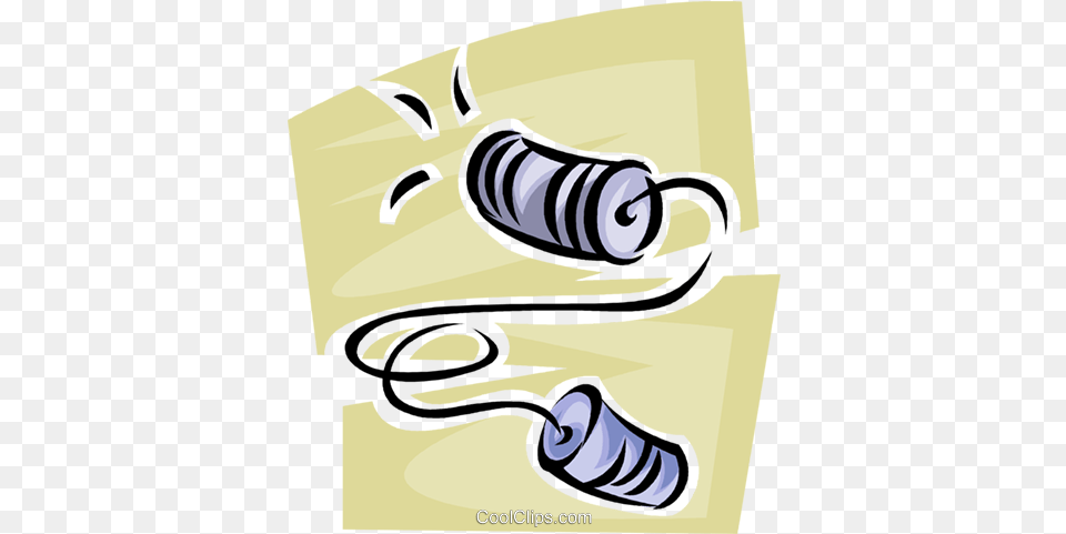 Cup And String Telephone Royalty Vector Clip Art Clip Art, Smoke Pipe Free Transparent Png