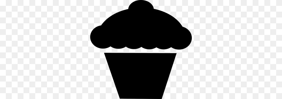 Cup Cake Gray Free Transparent Png