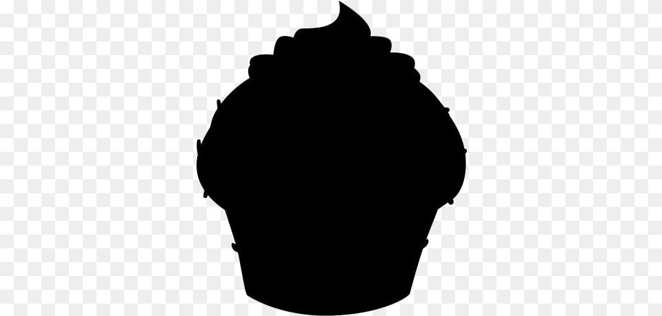 Cup Cake Transparent Images Silhouette, Cream, Cupcake, Dessert, Food Free Png