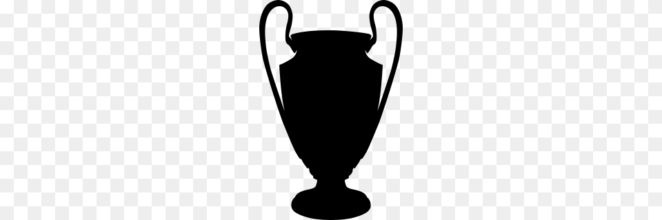 Cup Clipart Champions League, Gray Free Png