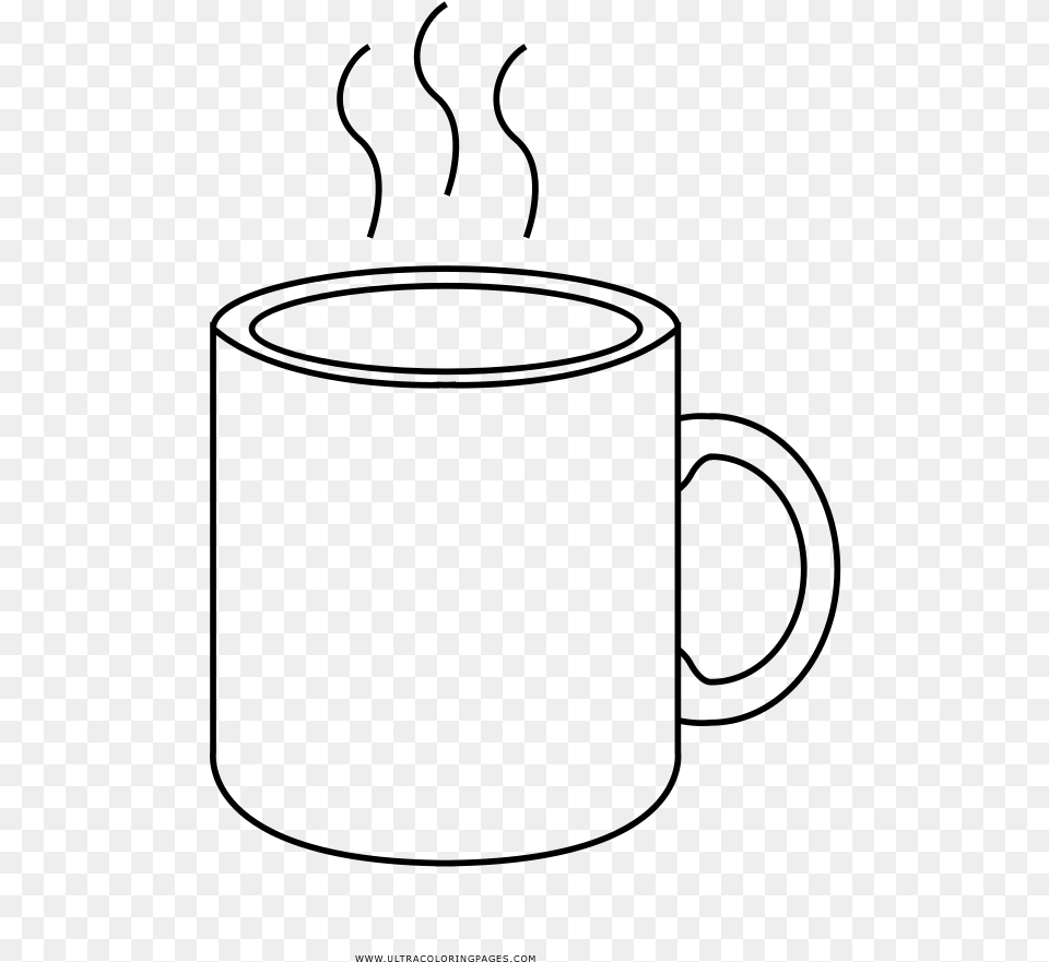 Cup Coloring, Gray Png