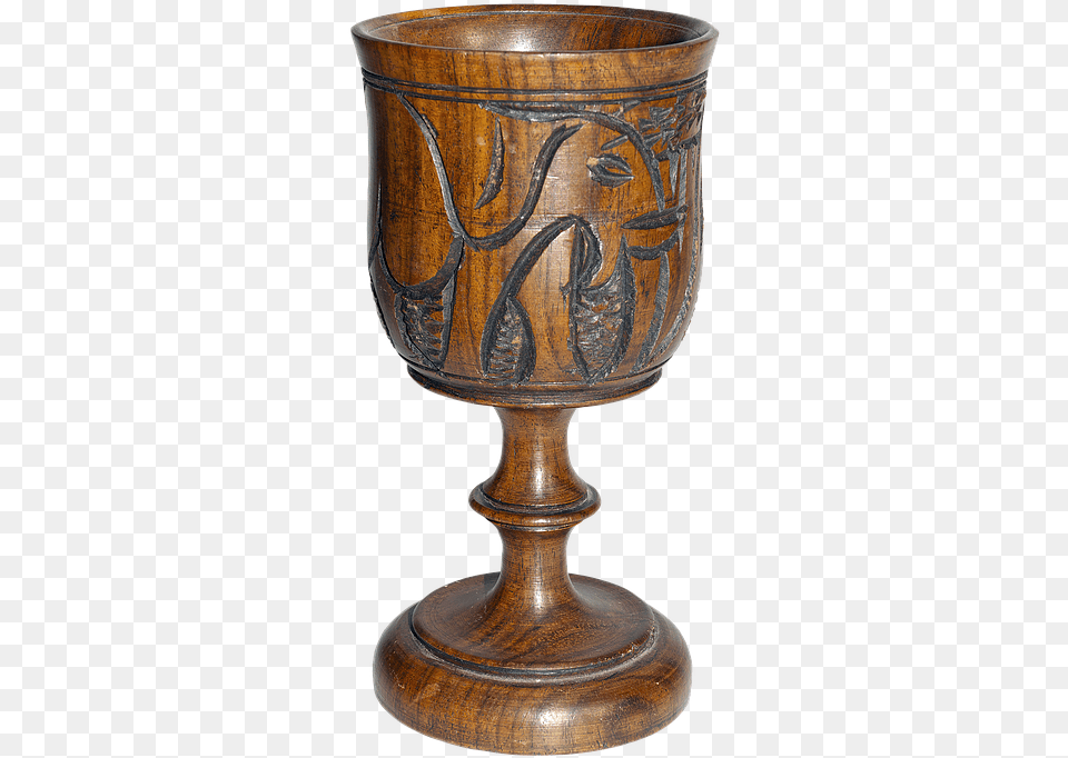 Cup Drinking Cup Vessel Wood Chalice Wood Isolated, Glass, Goblet, Smoke Pipe, Bronze Png
