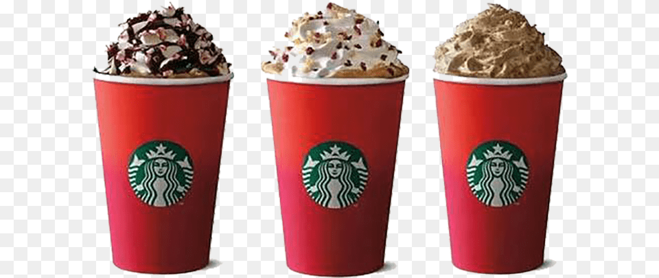 Cup Espresso Latte Starbucks Christmas Starbucks Red Cup Transparent, Cream, Dessert, Food, Ice Cream Png Image