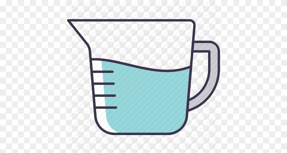 Cup Glass Measuring Utensil Water Icon, Crib, Furniture, Infant Bed, Blackboard Free Png