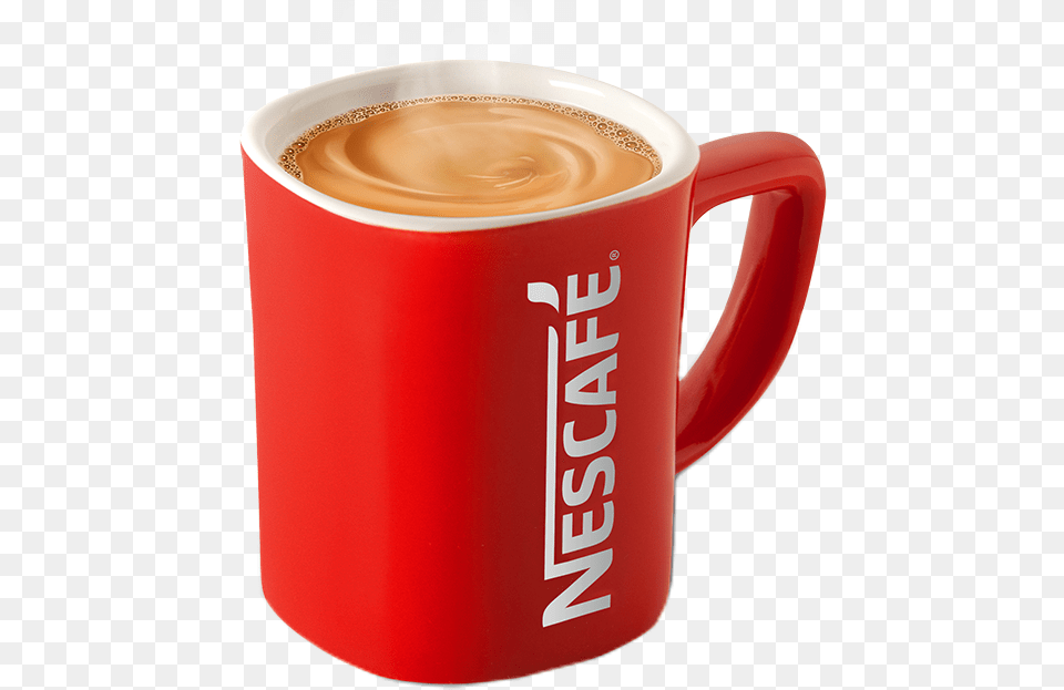 Cup Mug Coffee In Nescafe Coffee Cup, Beverage, Coffee Cup, Latte Png