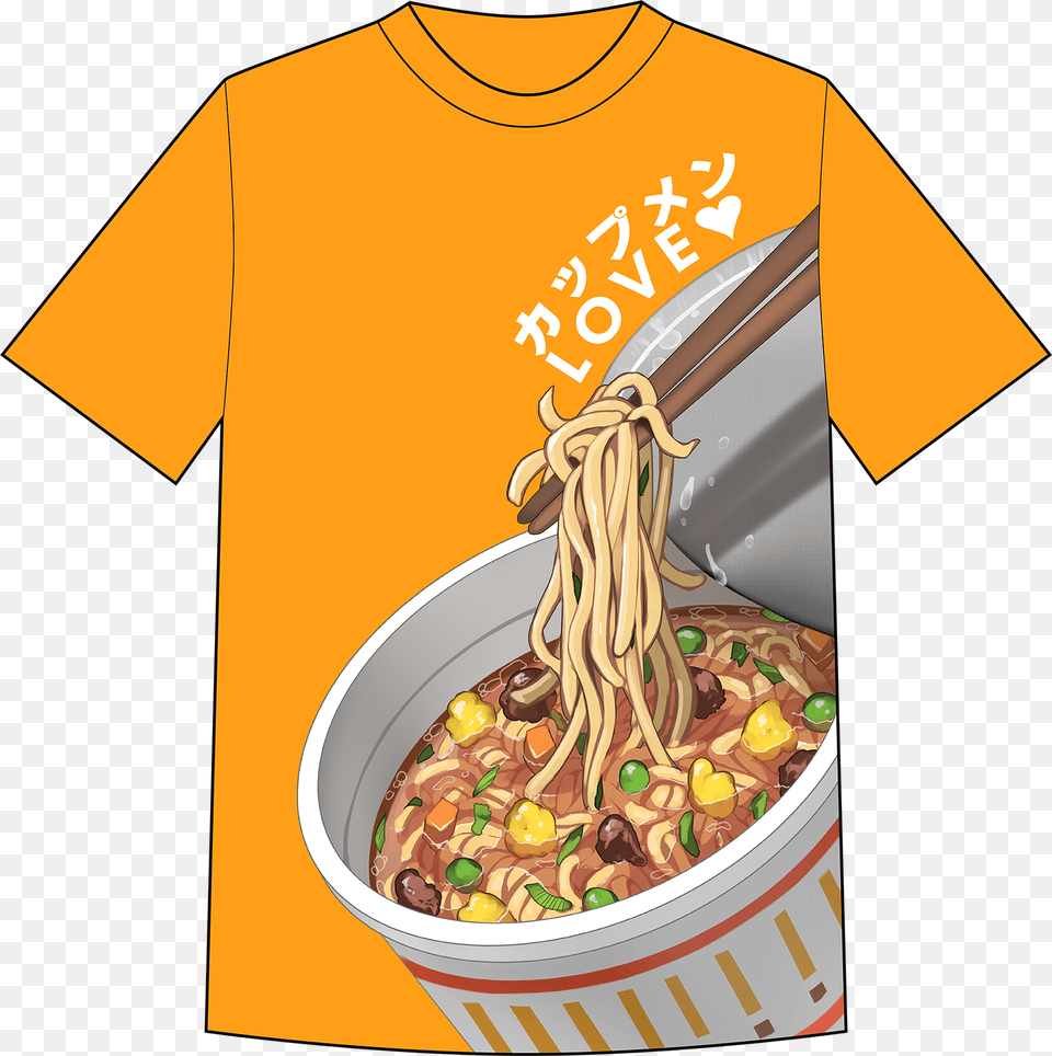 Cup Noodle Active Shirt, Clothing, T-shirt, Food, Lunch Png Image