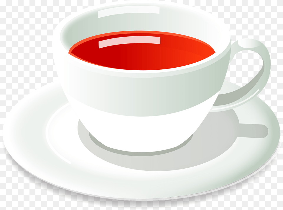 Cup Of Black Tea Clipart, Saucer, Beverage Free Png