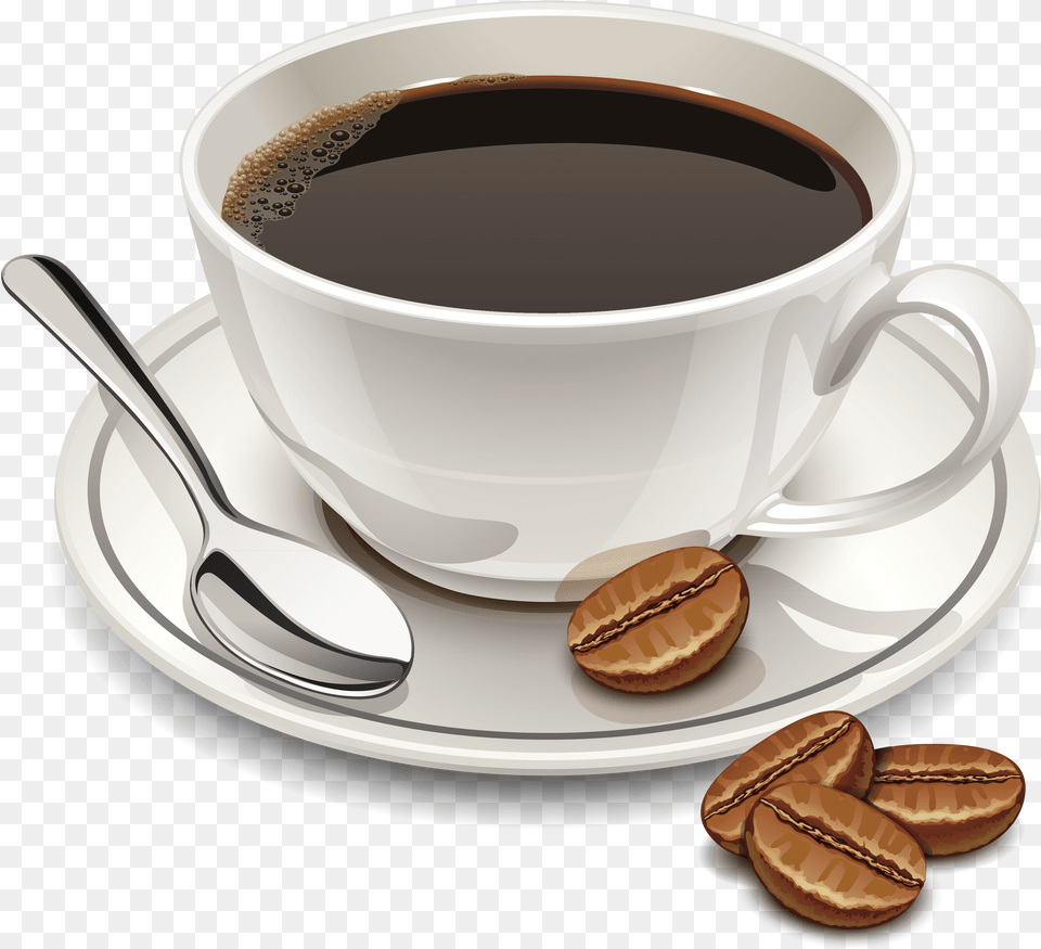 Cup Of Coffee, Cutlery, Saucer, Spoon, Coffee Cup Png