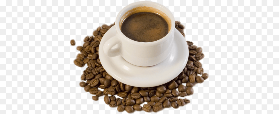 Cup Of Coffee And Beans Cafe Espresso, Beverage, Coffee Cup Png